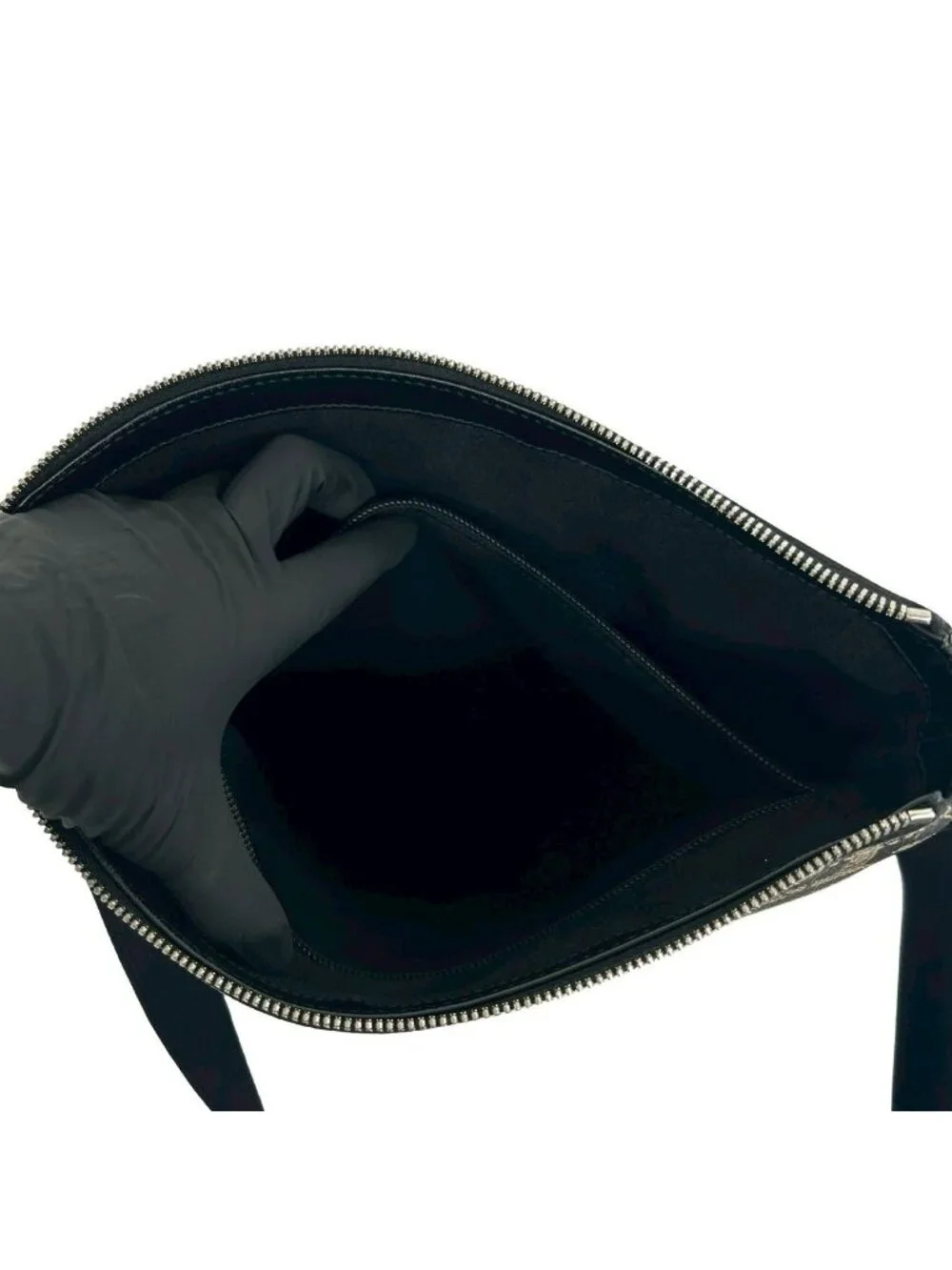 Gucci GG Carre Ide Bi Web Line Sherry Supreme Polyurethane Leather Shoulder